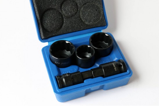 Aandrijfas doppenset voor VAG-voertuigen kracht/ impact 12-kant 1/2" 5-delig 